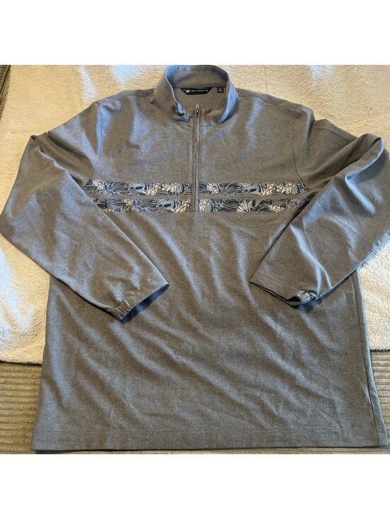 TravisMathew Other - Travis Matthew Move Mountains Jacket Men's 1/4 Zip Gray Size XL